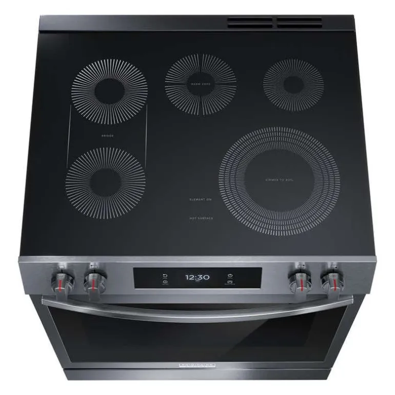 FRIGIDAIRE GALLERY Range Black Stainless 30" Electric Glass-Ceramic - GCFE306CBD
