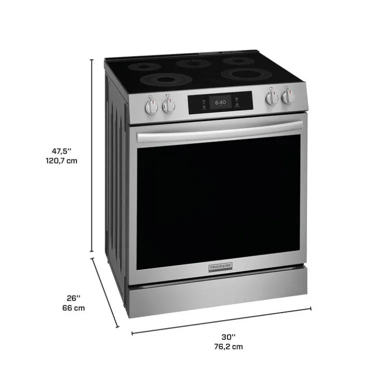FRIGIDAIRE GALLERY Range Stainless 30" Electric Glass-Ceramic - GCFE307CBF