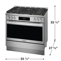 FRIGIDAIRE GALLERY Range Stainless 36" Electric Gas - GCFG3661AF