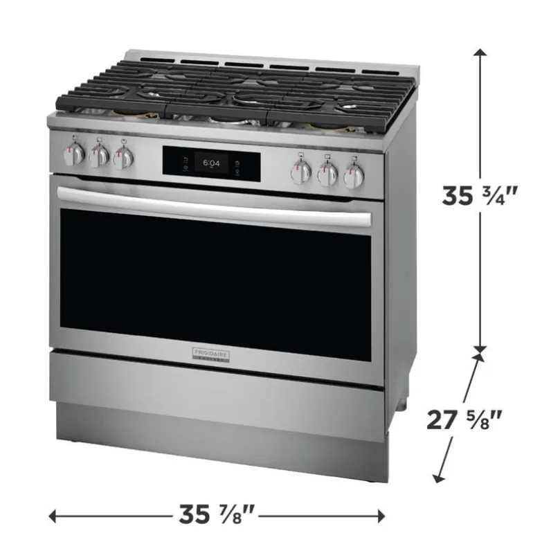 FRIGIDAIRE GALLERY Range Stainless 36" Electric Gas - GCFG3661AF