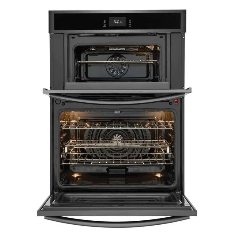 FRIGIDAIRE GALLERY Wall Oven and Microwave Combination Black Stainless 30" Electric - GCWM3067AD