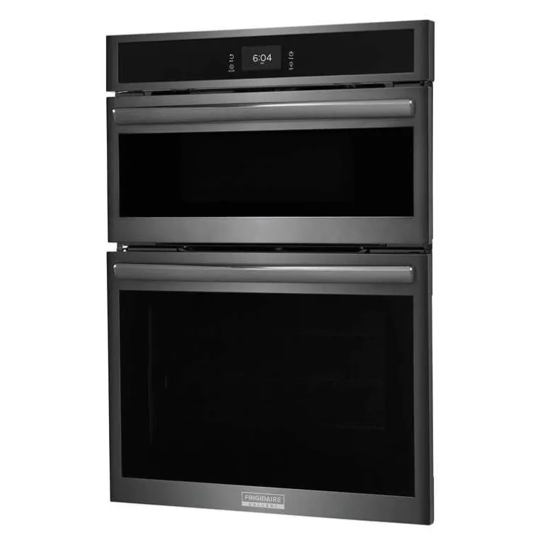 FRIGIDAIRE GALLERY Wall Oven and Microwave Combination Black Stainless 30" Electric - GCWM3067AD