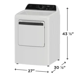 FRIGIDAIRE Gas Dryer Front-Load White 27