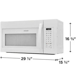 FRIGIDAIRE Microvawe/Range Hood, White, 300 - FMOS1846BW