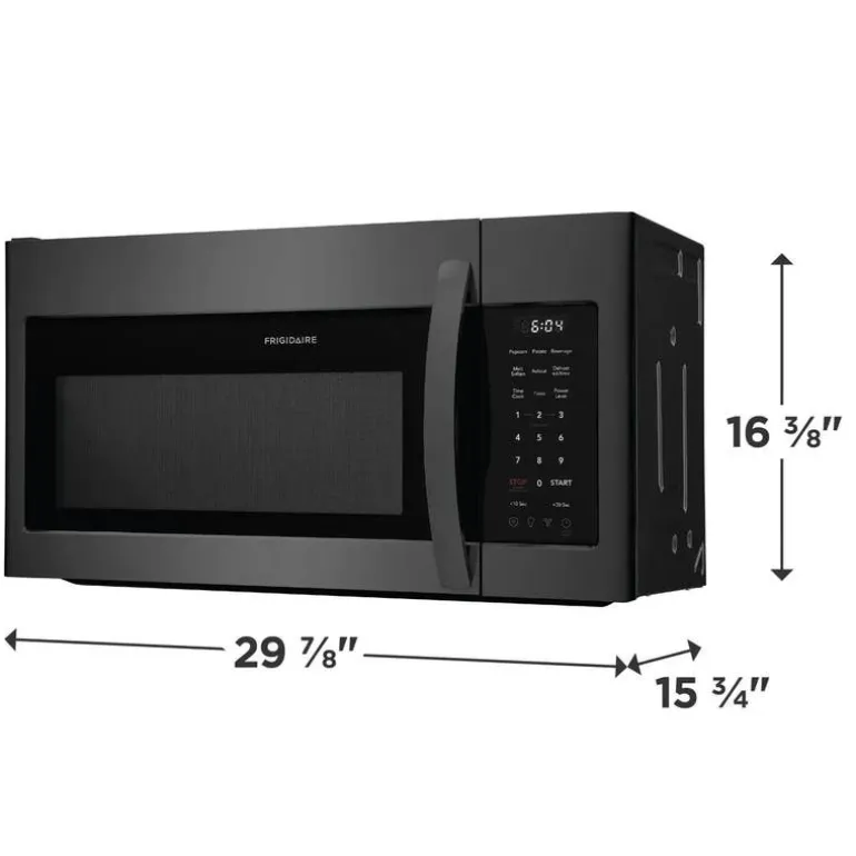 FRIGIDAIRE Microvawe/Range Hood, Black Stainless, 300 - FMOS1846BD