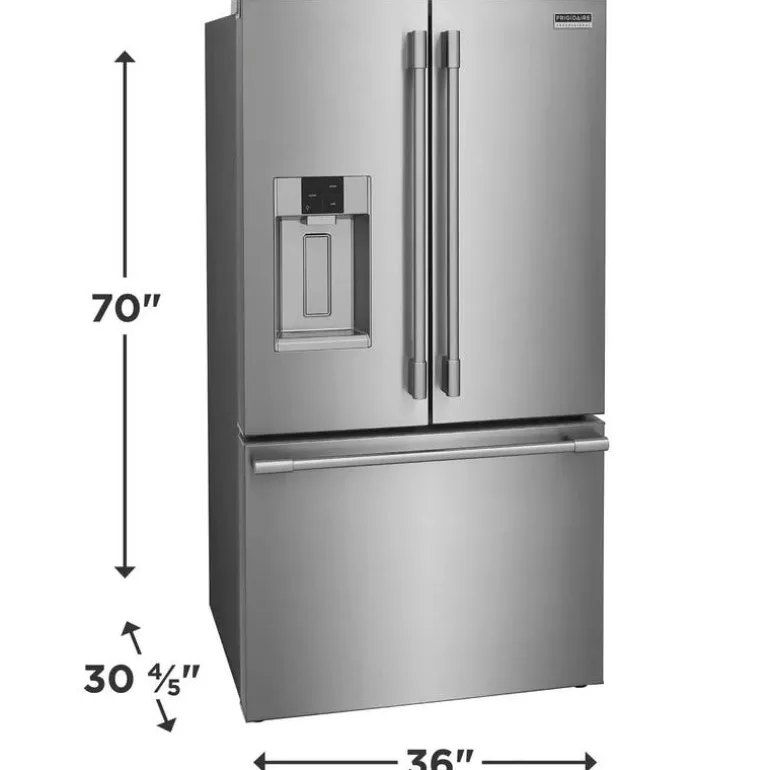 Frigidaire Professional 28 Cu Ft 36 In Refrigerator Stainless Bottom Freezer, French door - PRFS2883AF