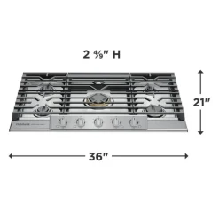 Frigidaire Professional Cooktop Gas Stainless 36" Stainless - PCCG3680AS