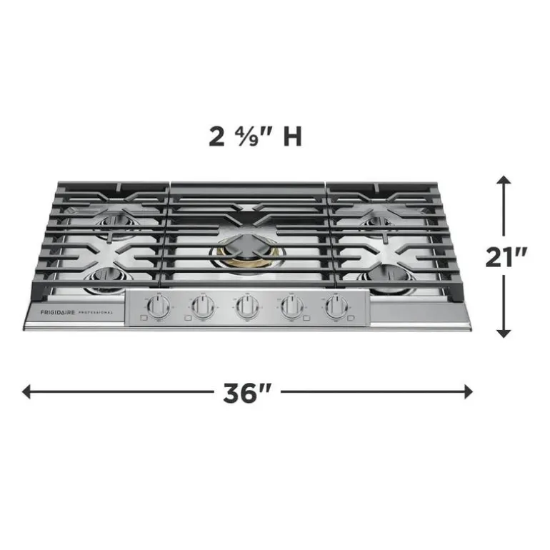 Frigidaire Professional Cooktop Gas Stainless 36" Stainless - PCCG3680AS