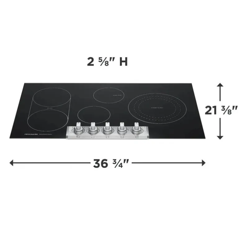 Frigidaire Professional Cooktop Glass-Ceramic Black 36" Black - PCCE3680AF