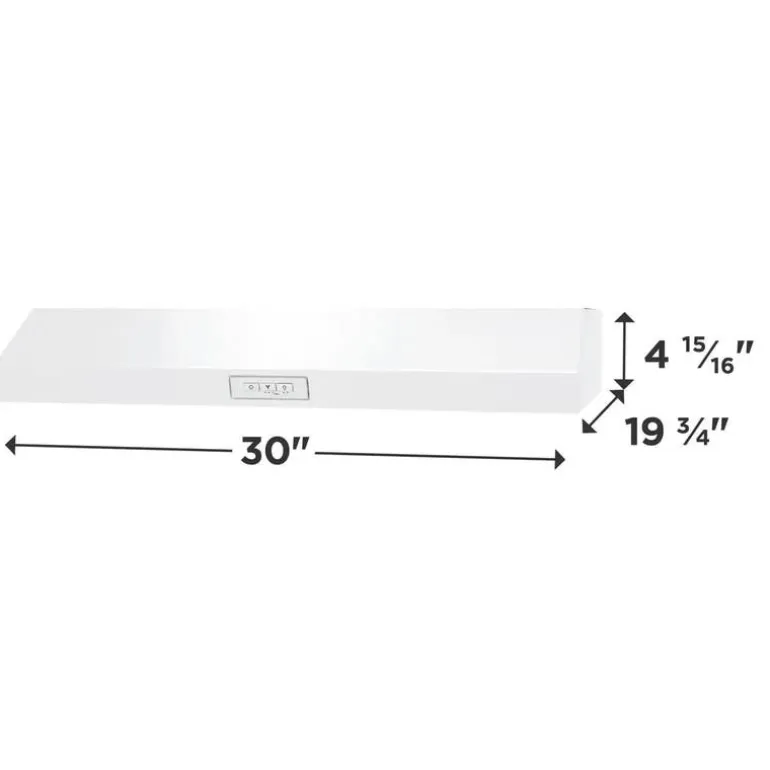 FRIGIDAIRE Range Hood Built-in White 30" , 220 CFM - FCVW3052AW