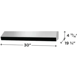 FRIGIDAIRE Range Hood Standard Stainless 30" , 330 CFM - FCVW3062AS