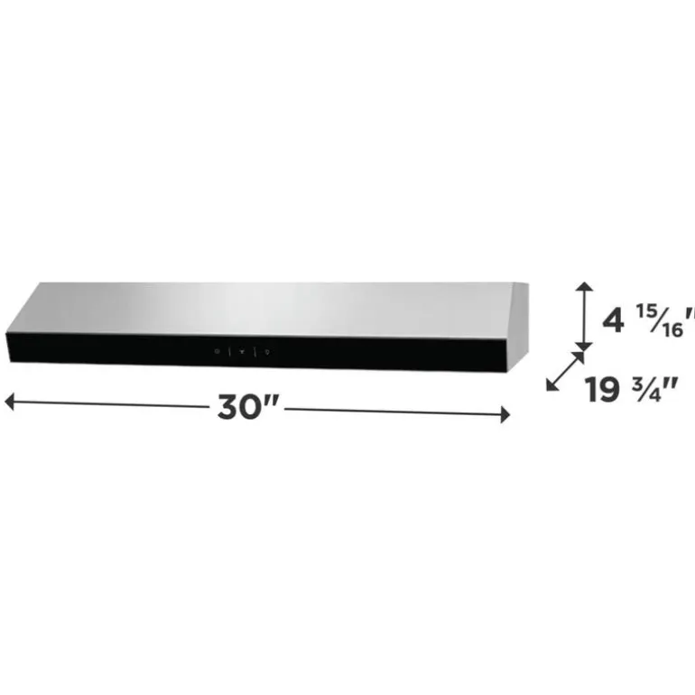 FRIGIDAIRE Range Hood Standard Stainless 30" , 330 CFM - FCVW3062AS