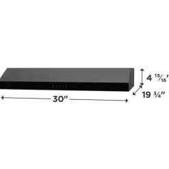 FRIGIDAIRE Range Hood Standard Black Stainless 30