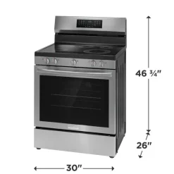 FRIGIDAIRE Range Stainless 30" Electric Glass-Ceramic - GCRE306CBF