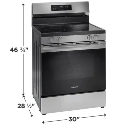FRIGIDAIRE Range Stainless 30" Electric Glass-Ceramic - FCRE308CAS