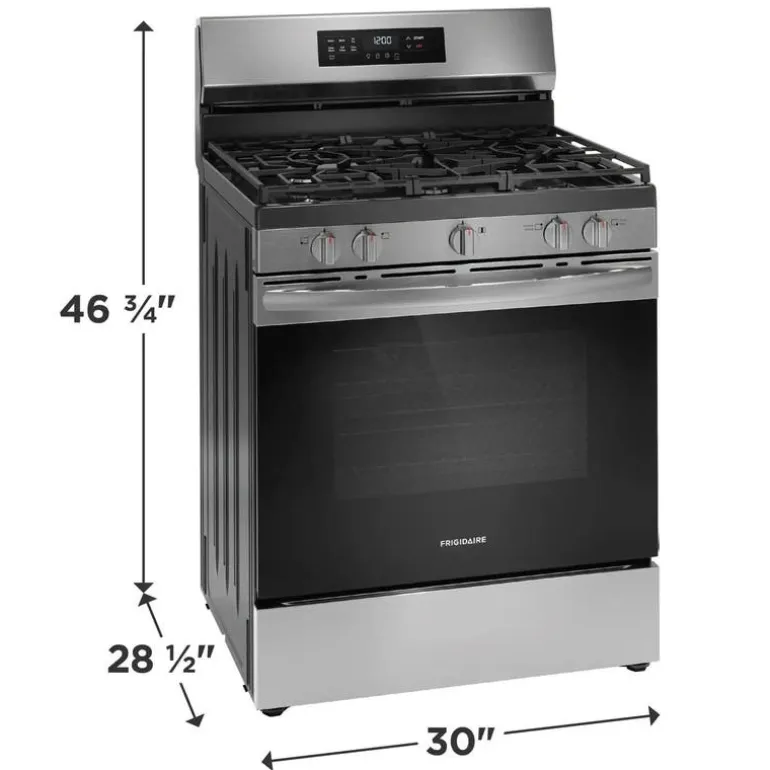 FRIGIDAIRE Range Stainless 30" Electric Gas - FCRG3083AS