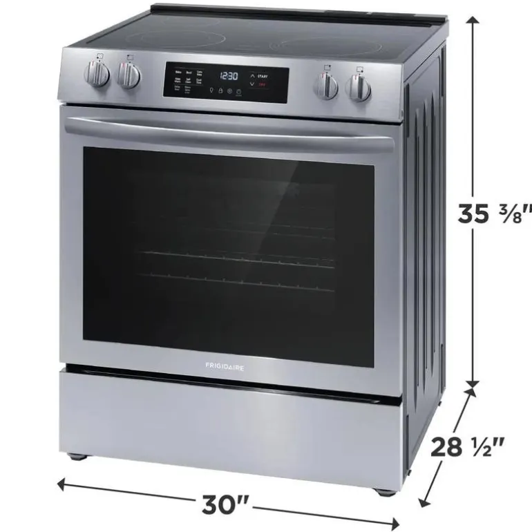 Frigidaire Range Stainless 30" Electric Glass-Ceramic - FCFE308CAS