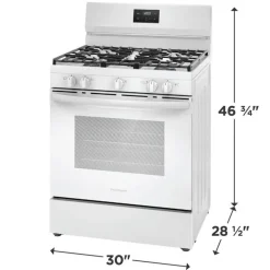 FRIGIDAIRE Range White 30" Electric Gas - FCRG3052BW