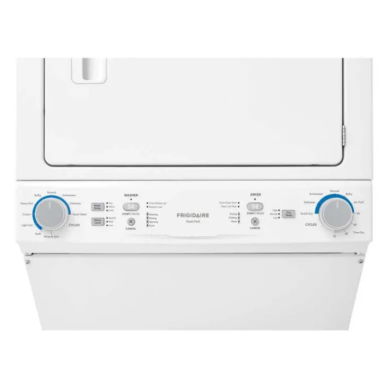 FRIGIDAIRE Washer/Dryer Laundry Center, White, 27'', Top-Load, 850 - FLCE752CAW