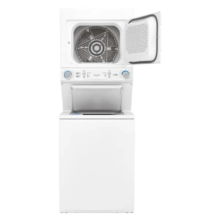 FRIGIDAIRE Washer/Dryer Laundry Center, White, 27'', Top-Load, 850 - FLCE752CAW