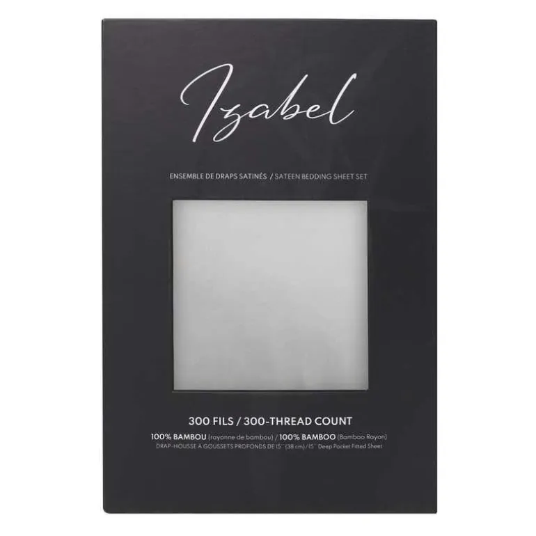 Full Bamboo Bed Sheet Set - Cement Grey
