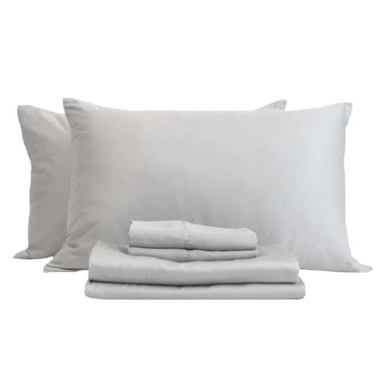 Full Bamboo Bed Sheet Set - Cement Grey