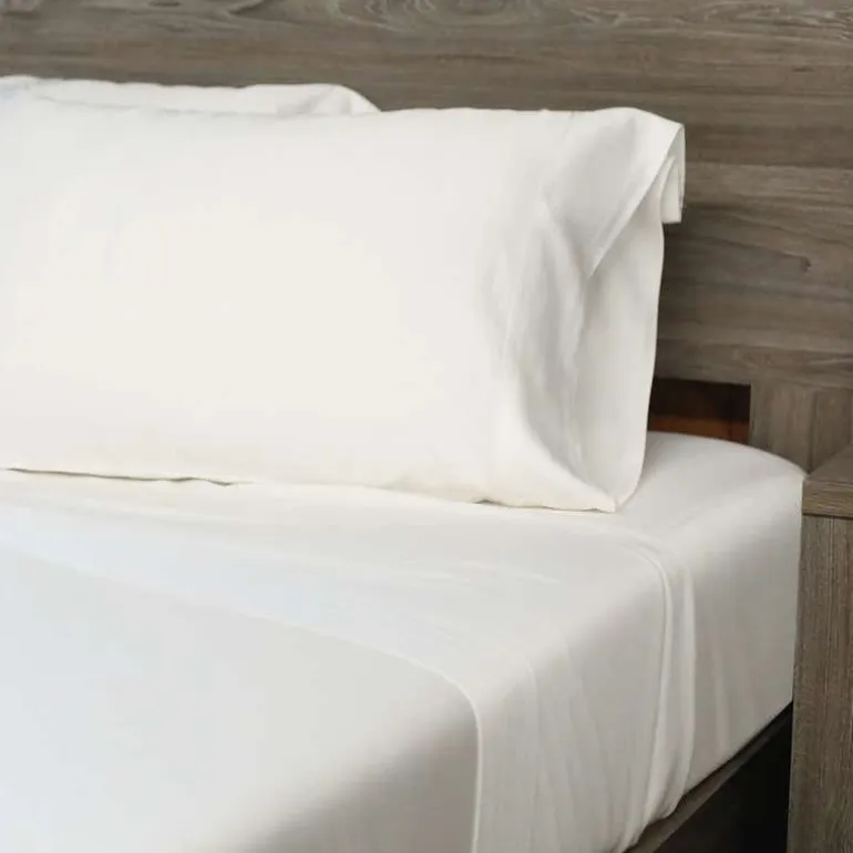 Full Bamboo Bed Sheet Set - White