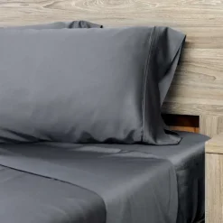 Full Bamboo Bed Sheet Set - Charcoal Grey