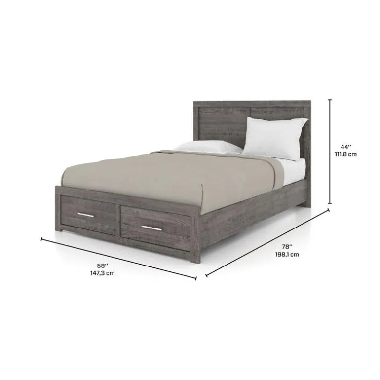 Full Bed 54'' - Grey
