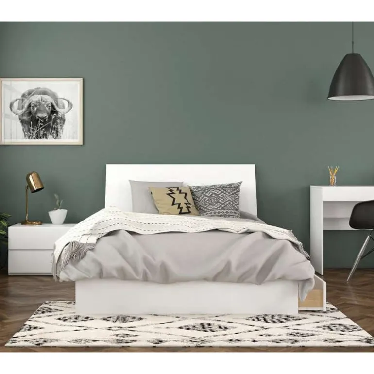 Full Bed Set with Storage (54") - 3pcs - Nexera