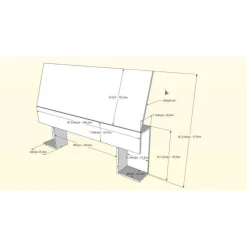 Full Bed Set with Storage (54") - 3pcs - Nexera