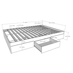Full Bed Set with Storage (54