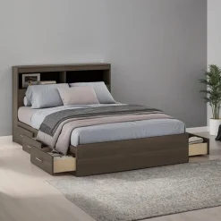 Full Bed with 6-Drawer Storage and Headboard (54