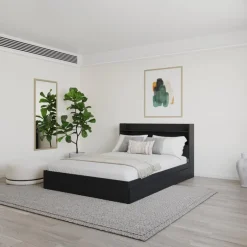 Full Bed with 3-Drawer Storage and Headboard (54