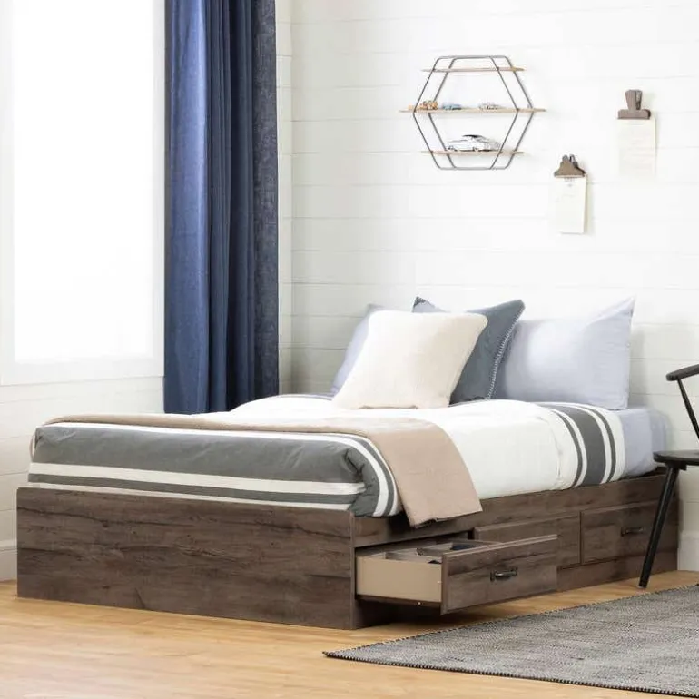 Full Bed with 3-Drawer Storage (54'') - South Shore