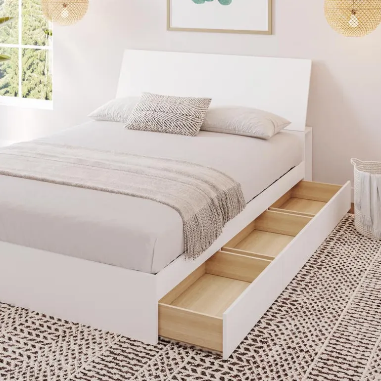 Full Bed with 3-Drawer Storage (54") - Nexera