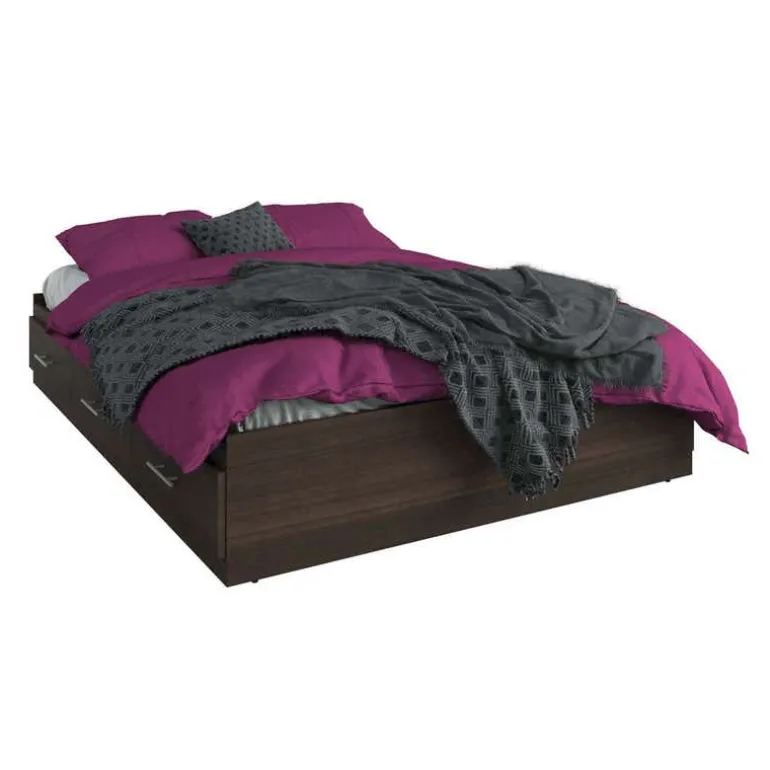 Full Bed with 6-Drawer Storage (54")