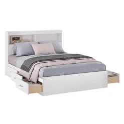 Full Bed with 6-Drawer Storage and Headboard (54