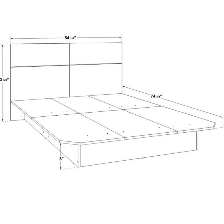 Full Bed with Headboard (54")
