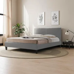 Full Bed with Headboard (54") - Grey