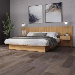 Full Bed with Wall Units and Nightstands (54")