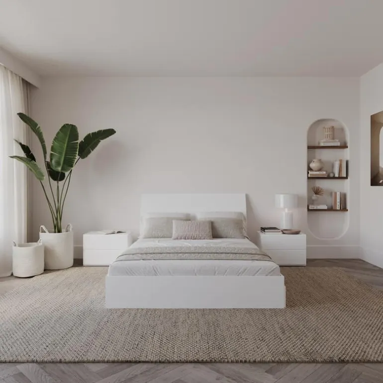 Full Bedroom Set with Storage (54") - 4pcs - Nexera
