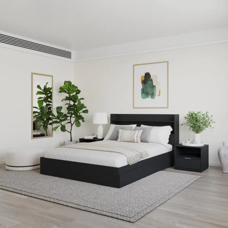 Full Bedroom Set with Storage (54") - 4pcs - Nexera