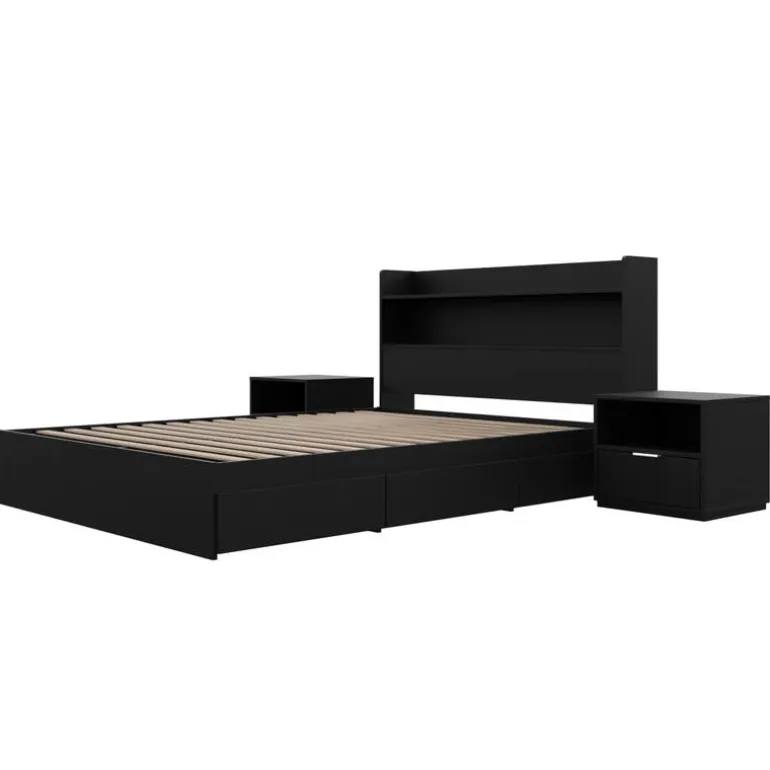 Full Bedroom Set with Storage (54") - 4pcs - Nexera