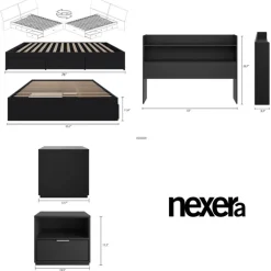 Full Bedroom Set with Storage (54