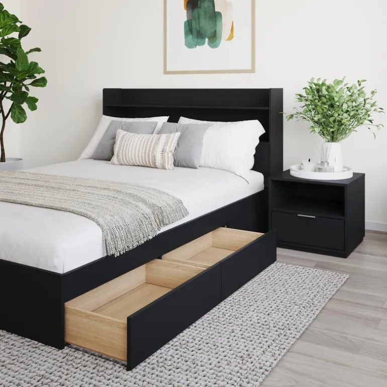 Full Bedroom Set with Storage (54") - 3pcs - Nexera