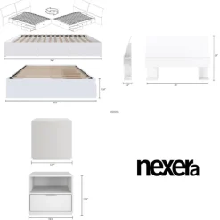 Full Bedroom Set with Storage (54