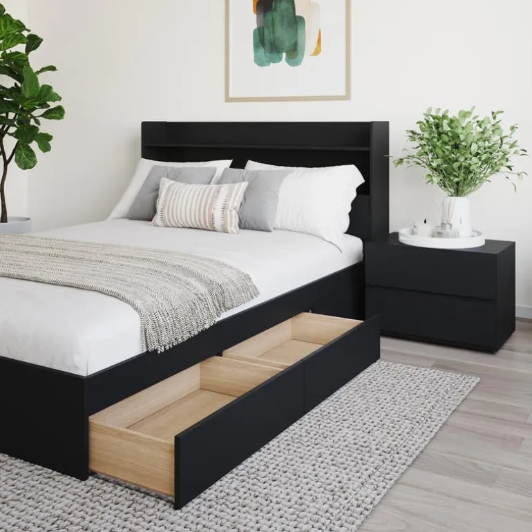 Full Bedroom Set with Storage (54") - 3pcs - Nexera