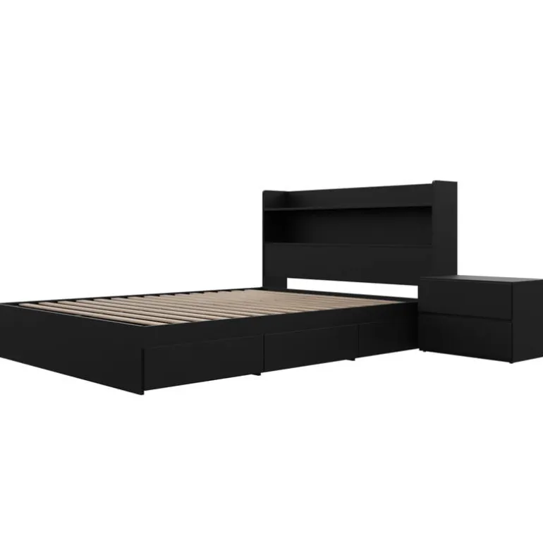 Full Bedroom Set with Storage (54") - 3pcs - Nexera