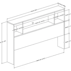 Full Bookcase Headboard (54'') - South Shore